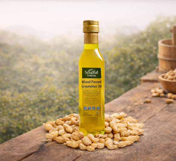 wood pressed groundnutt oil