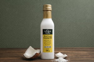 wood pressed coconut oil